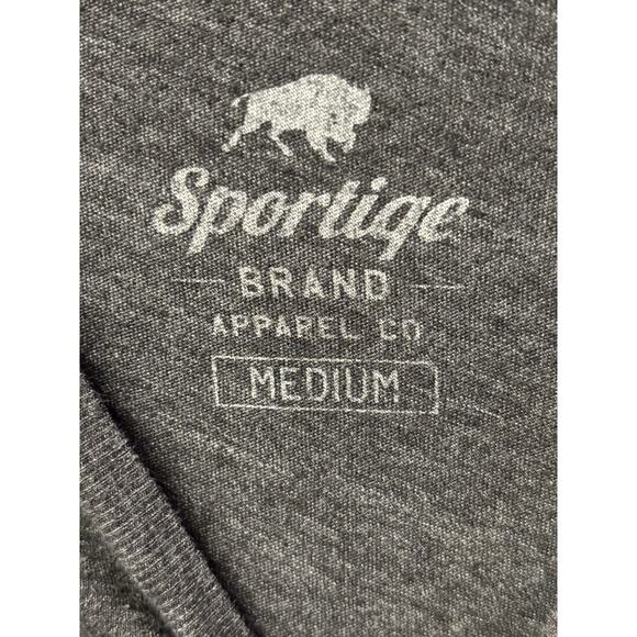 Sportiqe Men's Long Sleeve Comfy Tee Size M Gray Crew Neck Casual Streetwear - Picture 4 of 4